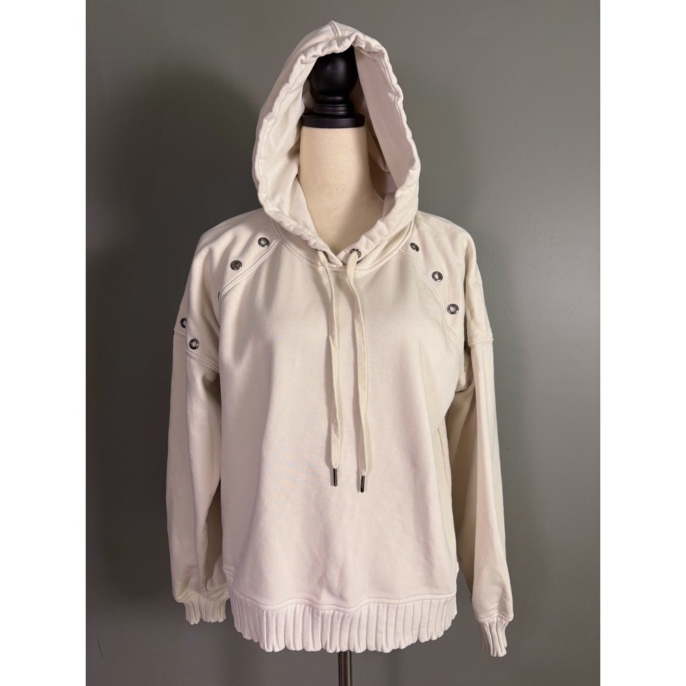 Evereve Grommet Hoodie Women L Sweatshirt Lounge Streetwear Neutral Cozy‎ Gorp